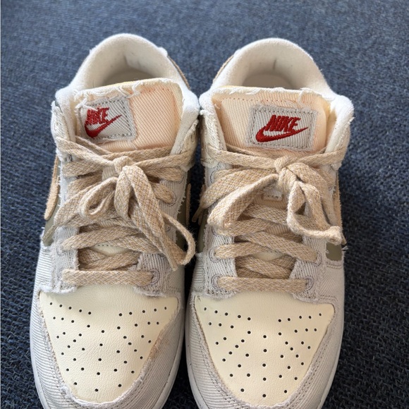 Nike Dunk LowSE Canvas Sail/Khaki Women’s 6.5 - Picture 2 of 10
